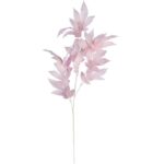 LIŚĆ GAŁĄZKA POTRÓJNA JASNO RÓŻOWA 95CM