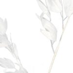 Biały Sztuczny Liść Dekoracyjny 95 cm - Realistyczny i Elegancki - obrazek 3