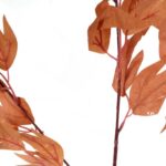 Gałązka Sztucznych Liści 95 cm kolor brązowy - obrazek 3