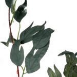 Sztuczna Gałązka Liści 95 cm, Kolor Ciemno Zielony, Dekoracja Wysokiej Jakości - obrazek 3