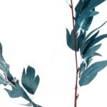 Gałązka Sztucznych Liści 95 cm kolor niebieski - obrazek 3