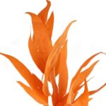 Gałązka Sztucznych Liści 95 cm kolor pomarańczowy - obrazek 2