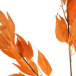 Gałązka Sztucznych Liści 95 cm kolor pomarańczowy - obrazek 3