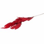 GAŁĄZKA LIŚCI OZDOBNYCH 112 CM KOLOR  CZERWONY - obrazek 3