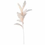 GAŁĄZKA LIŚCI OZDOBNYCH 112 CM KOLOR KREMOWY