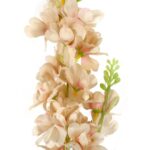 Gałązka Dekoracyjna z Dwoma Kwiatami Ostróżki, Kolor Ciemno Kremowy, 87 cm - obrazek 2