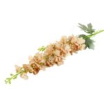 Gałązka Dekoracyjna z Dwoma Kwiatami Ostróżki, Kolor Ciemno Kremowy, 87 cm - obrazek 3