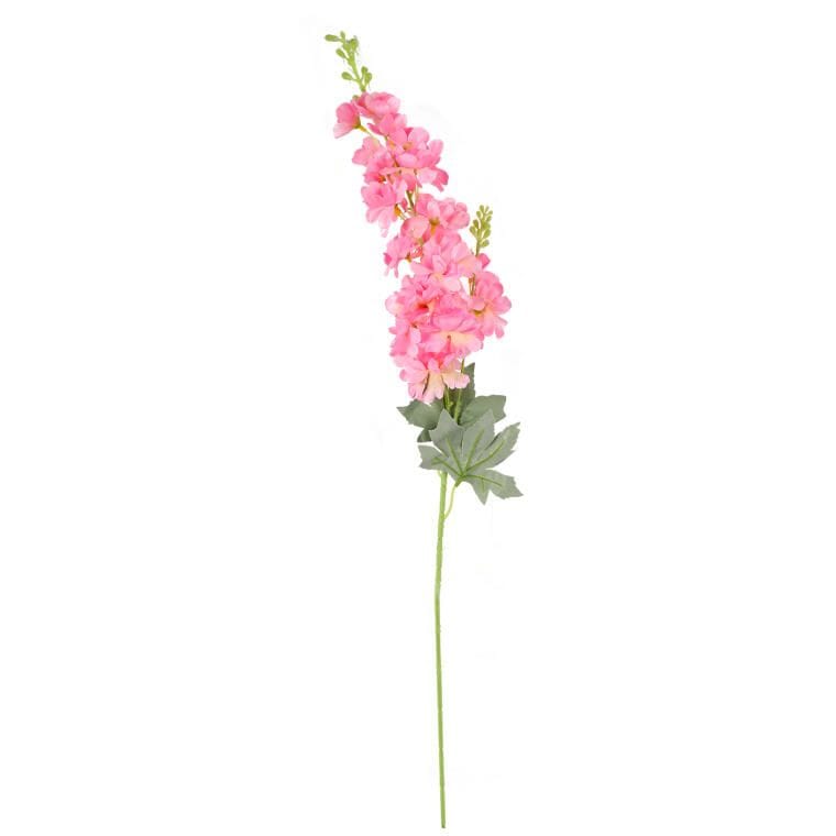 FLVJL002R Gałązka Dekoracyjna Ostróżka Różowa - Podwójne Kwiaty 87cm - obrazek 1