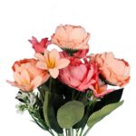 Bukiet 5 Sztucznych Piwonii w Kolorze Różowym - Dekoracja Wszystkich Czasów - obrazek 2