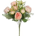 BUKIET 5 GAŁĄZEK Z DROBNYMI PIWONIAMI KOLOR RÓŻOWY