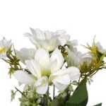 Biały Bukiet Sztucznych Margaretek 36cm - Wysokiej Jakości Dekoracja - obrazek 2