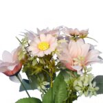 Bukiet 7 margaretek 36cm kolor jasno różowy - obrazek 2