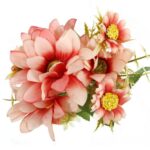 Bukiet 7 margaretek 36cm kolor łososiowy - obrazek 3