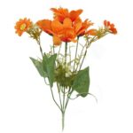 Bukiet 7 margaretek 36cm kolor pomarańczowy