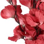 Bukiet 5 Sztucznych Gladioli w Kolorze Łososiowym - Realistyczna Dekoracja o Wysokości 65 cm - obrazek 3