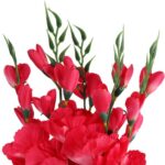 Bukiet Szlachetnych Gladioli w Kolorze Różowym – Sztuczne Kwiaty o Naturalnym Wyglądzie, 65cm - obrazek 2