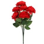 Czerwony Bukiet Sztucznych Piwonii 36cm o Realistycznym Wyglądzie