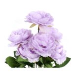 Sztuczny Bukiet 7 Piwonii Wrzosowy 36cm - Dekoracja Wysokiej Jakości - obrazek 2