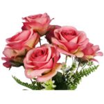 Bukiet 7 róż 45cm kolor różowy - obrazek 2