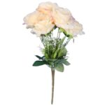 BUKIET 7 RÓŻ Z DODATKAMI 46 CM KOLOR ŻÓŁTY