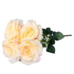 BUKIET 7 RÓŻ Z DODATKAMI 46 CM KOLOR ŻÓŁTY - obrazek 3