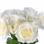 BUKIET 9 RÓŻ 44 CM KOLOR BIAŁY - obrazek 2