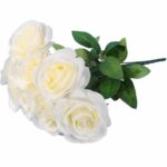 BUKIET 9 RÓŻ 44 CM KOLOR BIAŁY - obrazek 3