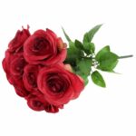 BUKIET 9 RÓŻ 44 CM KOLOR CZERWONY - obrazek 3