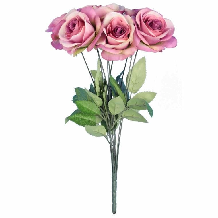 FLVXX004F BUKIET 9 RÓŻ 44 CM KOLOR FIOLETOWY - obrazek 1