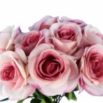 BUKIET 9 RÓŻ 44 CM KOLOR JASNO RÓŻOWY - obrazek 2