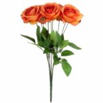 BUKIET 9 RÓŻ 44 CM KOLOR POMARAŃCZOWY
