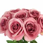 BUKIET 9 RÓŻ 44 CM KOLOR RÓŻOWY - obrazek 2
