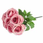 BUKIET 9 RÓŻ 44 CM KOLOR RÓŻOWY - obrazek 3
