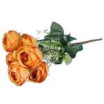 BUKIET 7 RÓŻ 45 CM KOLOR ŁOSOSIOWY - obrazek 3