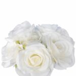 BUKIET 7 RÓŻ 37 CM KOLOR BIAŁY - obrazek 2