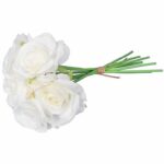 BUKIET 7 RÓŻ 37 CM KOLOR BIAŁY - obrazek 3