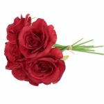 BUKIET 7 RÓŻ 37 CM KOLOR CZERWONY - obrazek 3