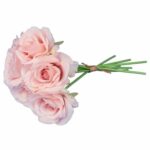 BUKIET 7 RÓŻ 37 CM KOLOR JASNY RÓŻ - obrazek 3