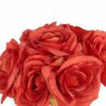 BUKIET 7 RÓŻ 37 CM KOLOR  POMARAŃCZOWY - obrazek 2