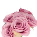 BUKIET 7 RÓŻ 37 CM KOLOR RÓŻOWY - obrazek 2