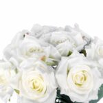 BUKIET 9 RÓŻ 48 CM KOLOR BIALY - obrazek 2