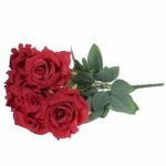 BUKIET 9 RÓŻ 48 CM KOLOR CZERWONY - obrazek 3