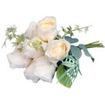 BUKIET 10 RÓŻ 30 CM KOLOR BIAŁY - obrazek 3