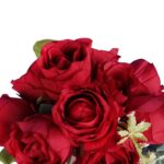 BUKIET 10 RÓŻ 30 CM KOLOR CZERWONY - obrazek 2