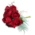 BUKIET 10 RÓŻ 30 CM KOLOR CZERWONY - obrazek 3