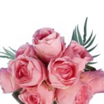 BUKIET 10 RÓŻ 30 CM KOLOR RÓŻOWY - obrazek 2