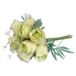 BUKIET 10 RÓŻ 30 CM KOLOR ZIELONY - obrazek 3