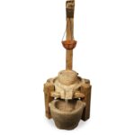 Podświetlana Fontanna Dekoracyjna Stylizowana na Kamień o Wielkości 90x70x153 cm - obrazek 2