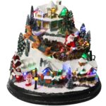 Szwedzka pozytywka ŚWIĄTECZNE MIASTECZKO ruchoma grająca ledowa wewnętrzna IP20