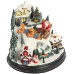 Szwedzka pozytywka ŚWIĄTECZNE MIASTECZKO ruchoma grająca ledowa wewnętrzna IP20 - obrazek 3